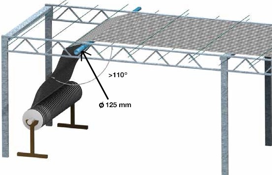 正确进行幕布铺设